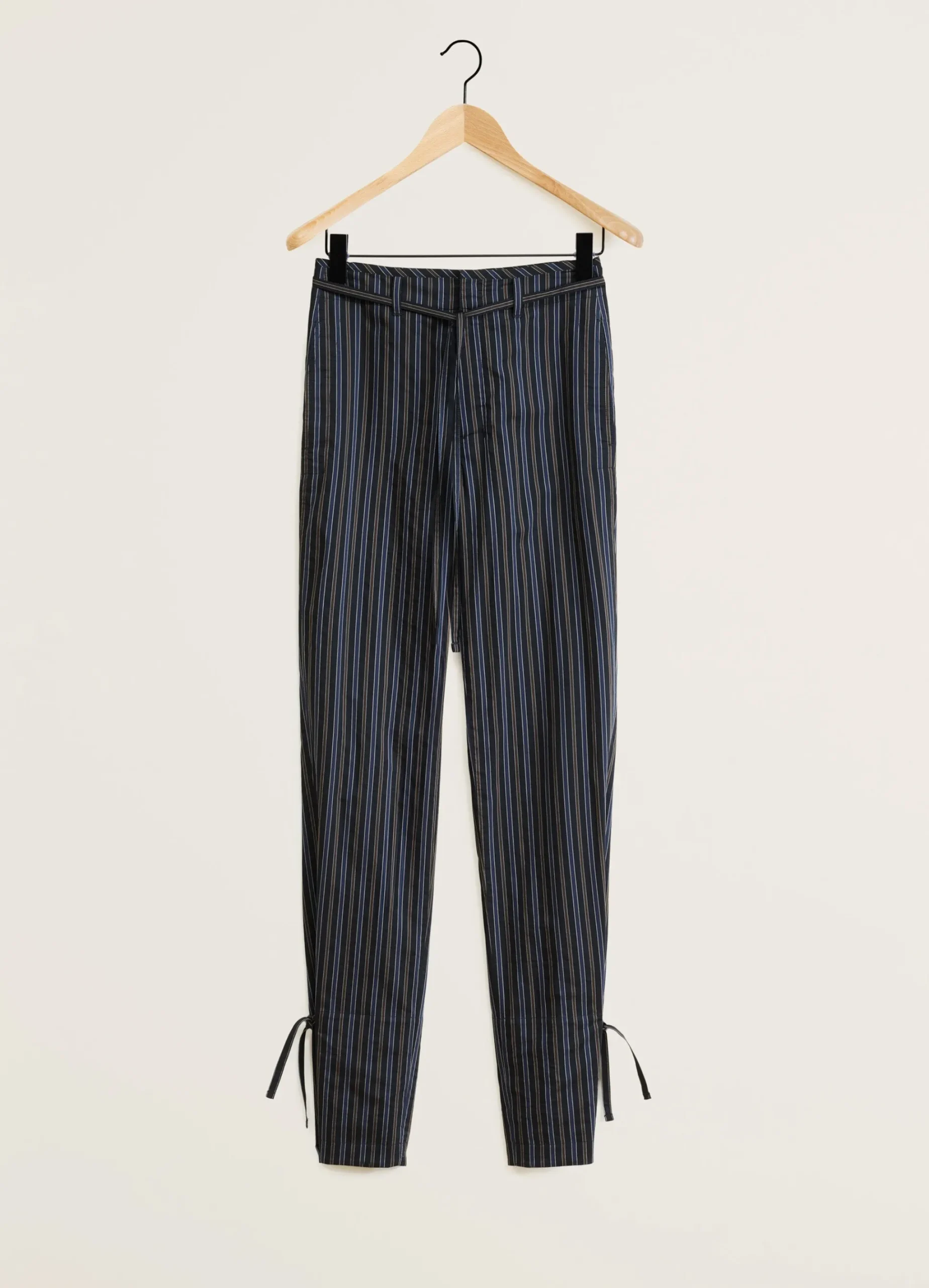 Best Sale PANTALON DROIT À FICELLES Femme Pantalons