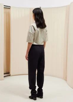 Best PANTALON DROIT À FICELLES Femme Pantalons