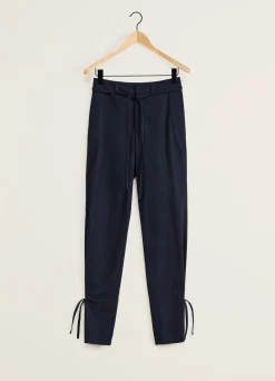 Best PANTALON DROIT À FICELLES Femme Pantalons