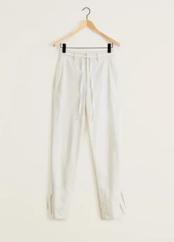 Sale PANTALON DROIT À FICELLES Femme Pantalons