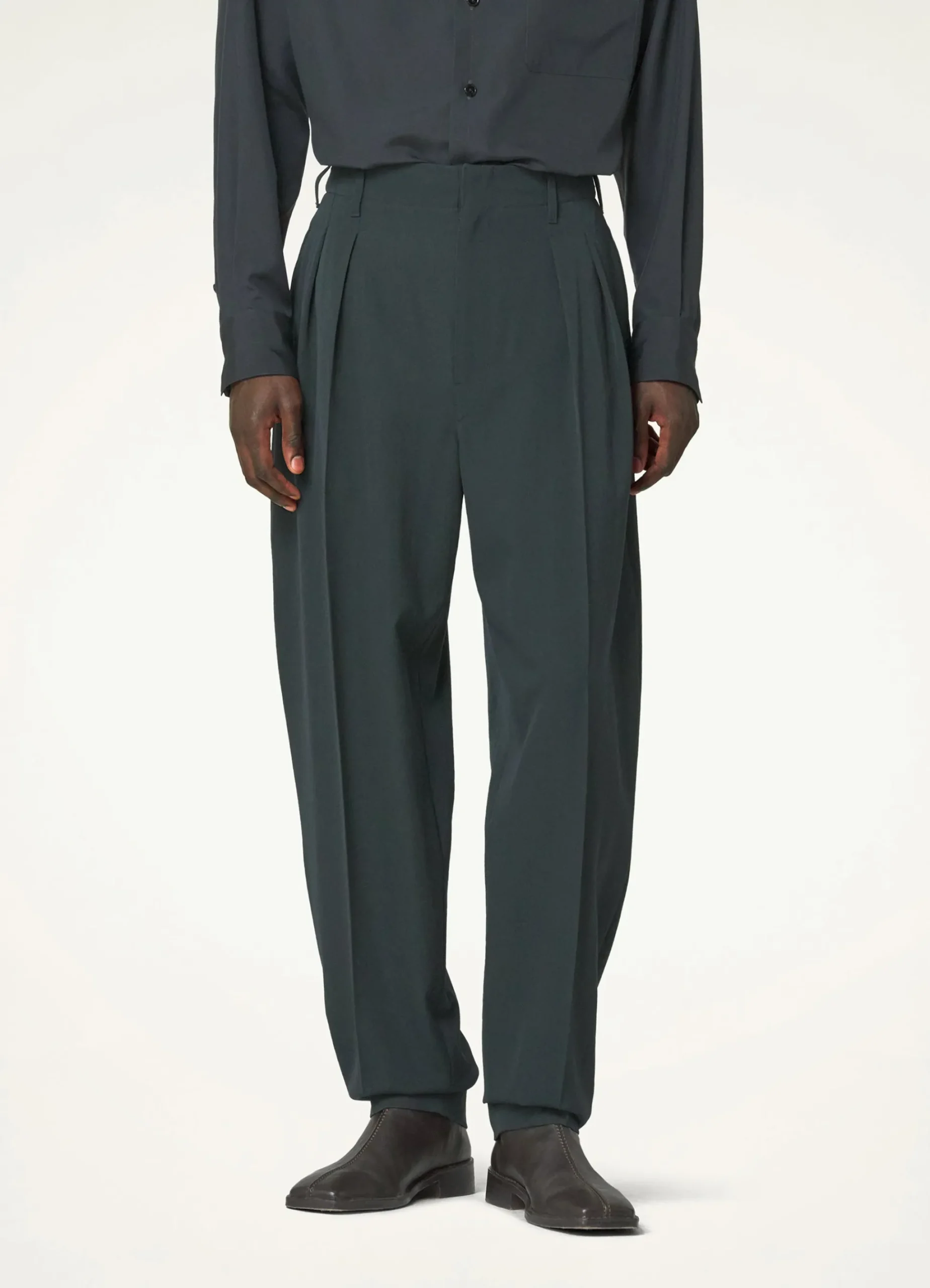 Sale PANTALON FUSELÉ À PLIS Femme Pantalons|Pantalons