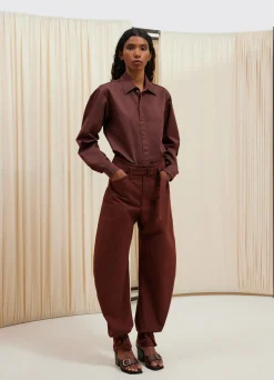 Online PANTALON FUSELÉ ET CEINTURÉ Femme Pantalons