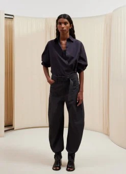 Outlet PANTALON FUSELÉ ET CEINTURÉ Femme Pantalons