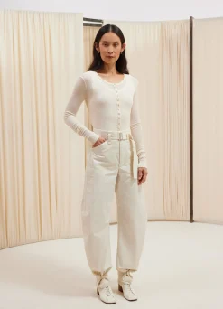 Clearance PANTALON FUSELÉ ET CEINTURÉ Femme Pantalons