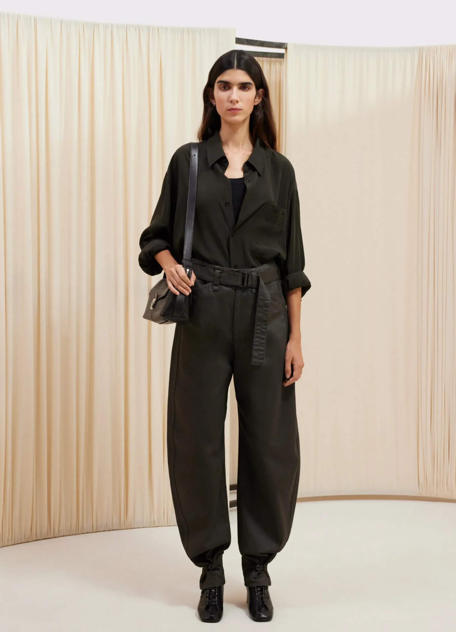 Flash Sale PANTALON FUSELÉ ET CEINTURÉ Femme Denim|Pantalons