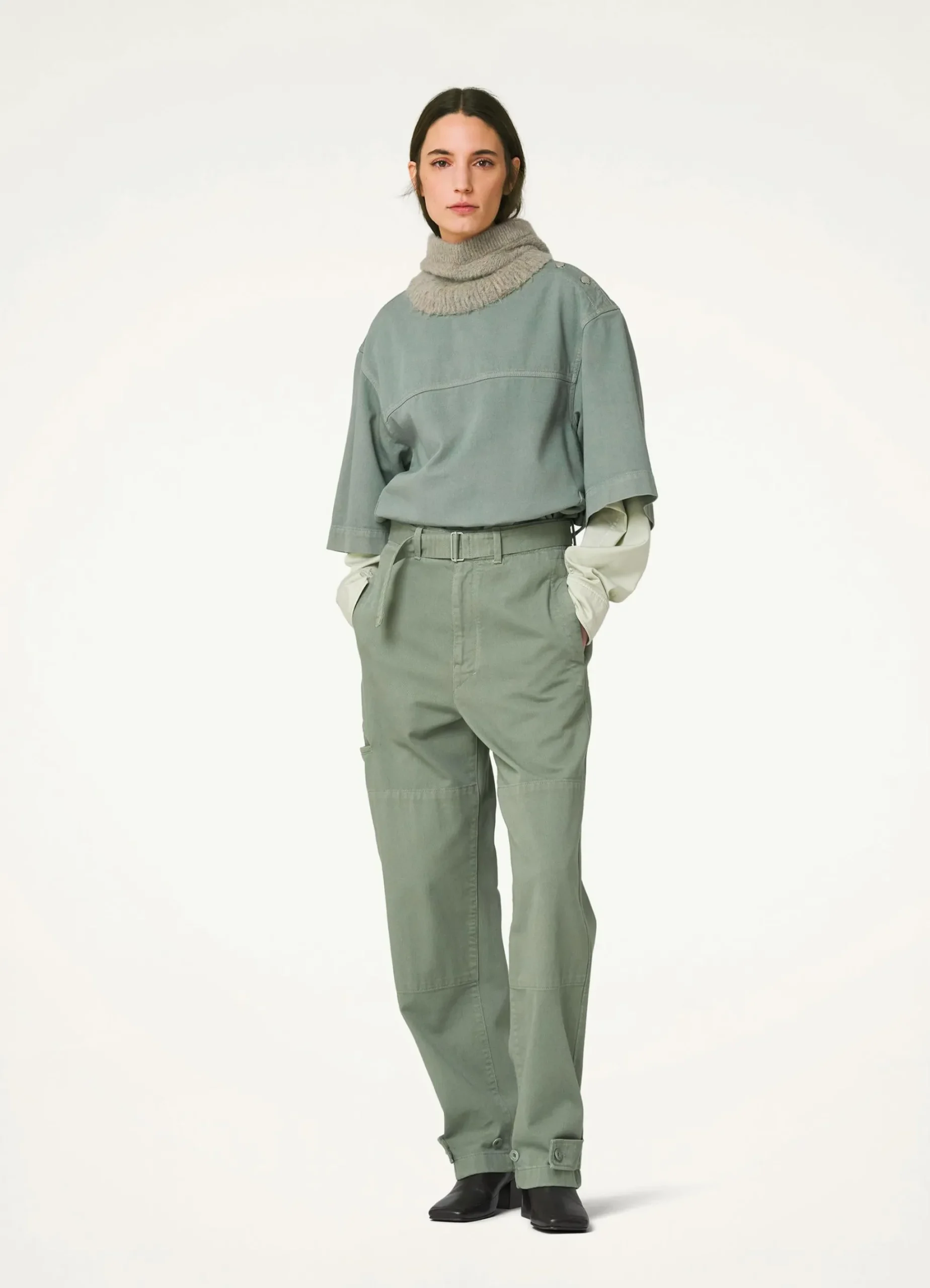 Hot PANTALON MILITAIRE Femme Denim|Pantalons