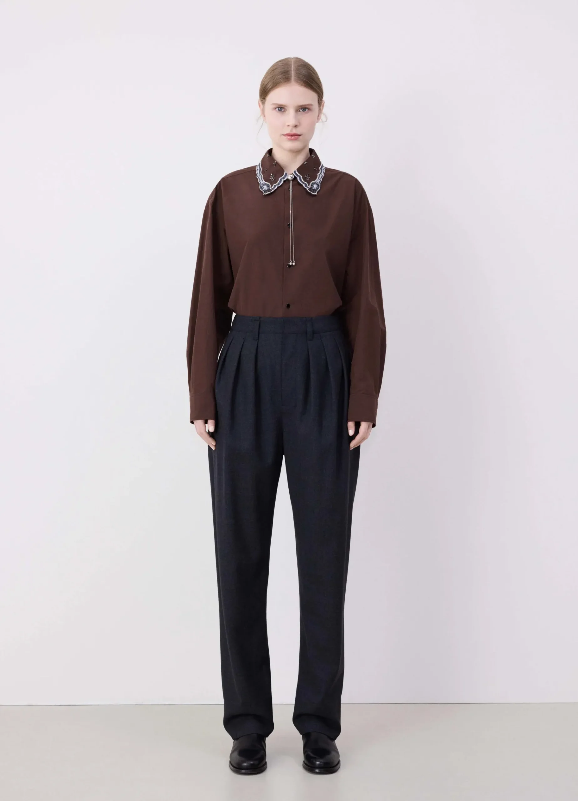 New PANTALON TAILLEUR PLISSÉ Femme Pantalons