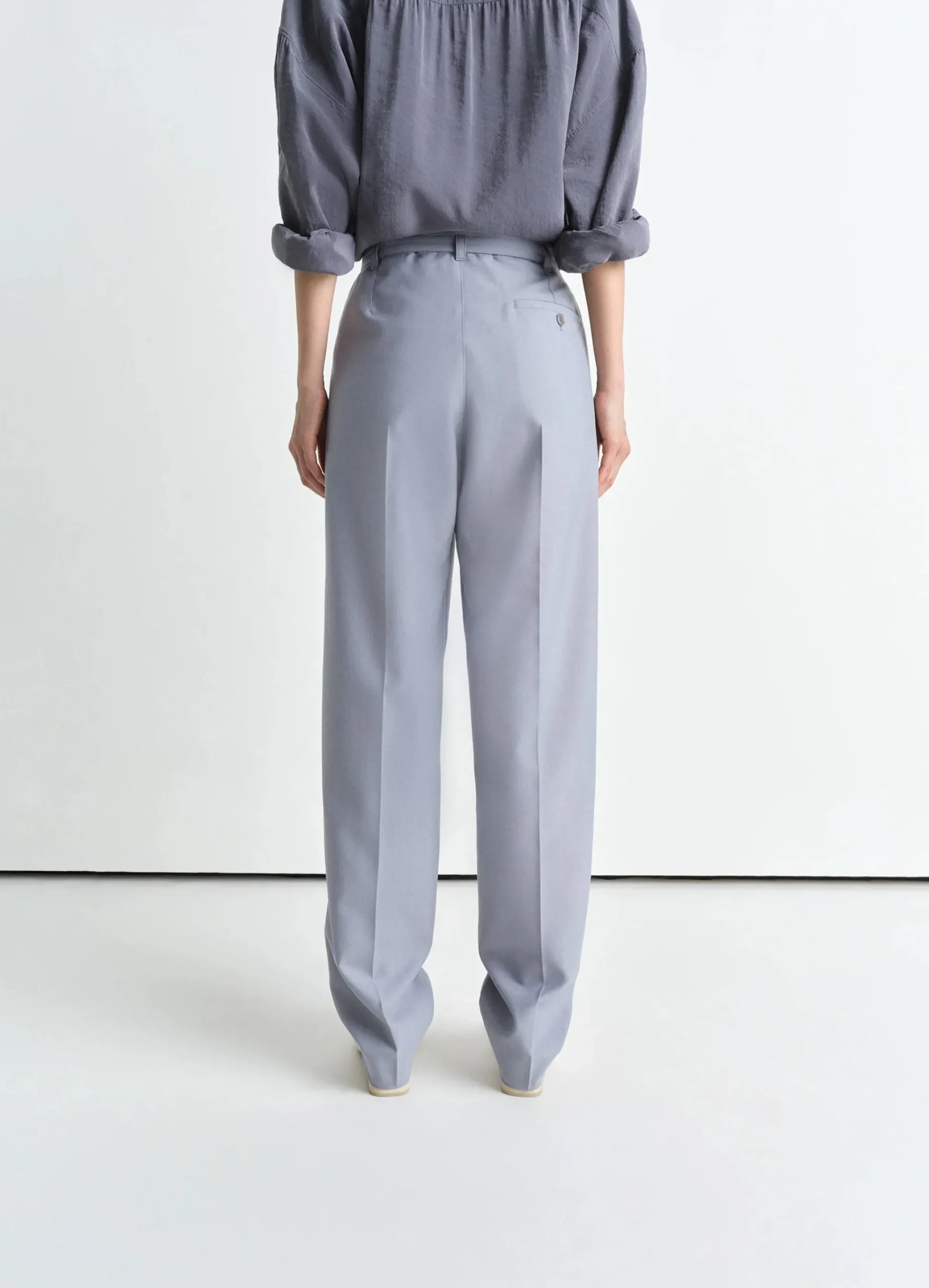 Cheap PANTALON TAILORED CEINTURÉ Femme Pantalons