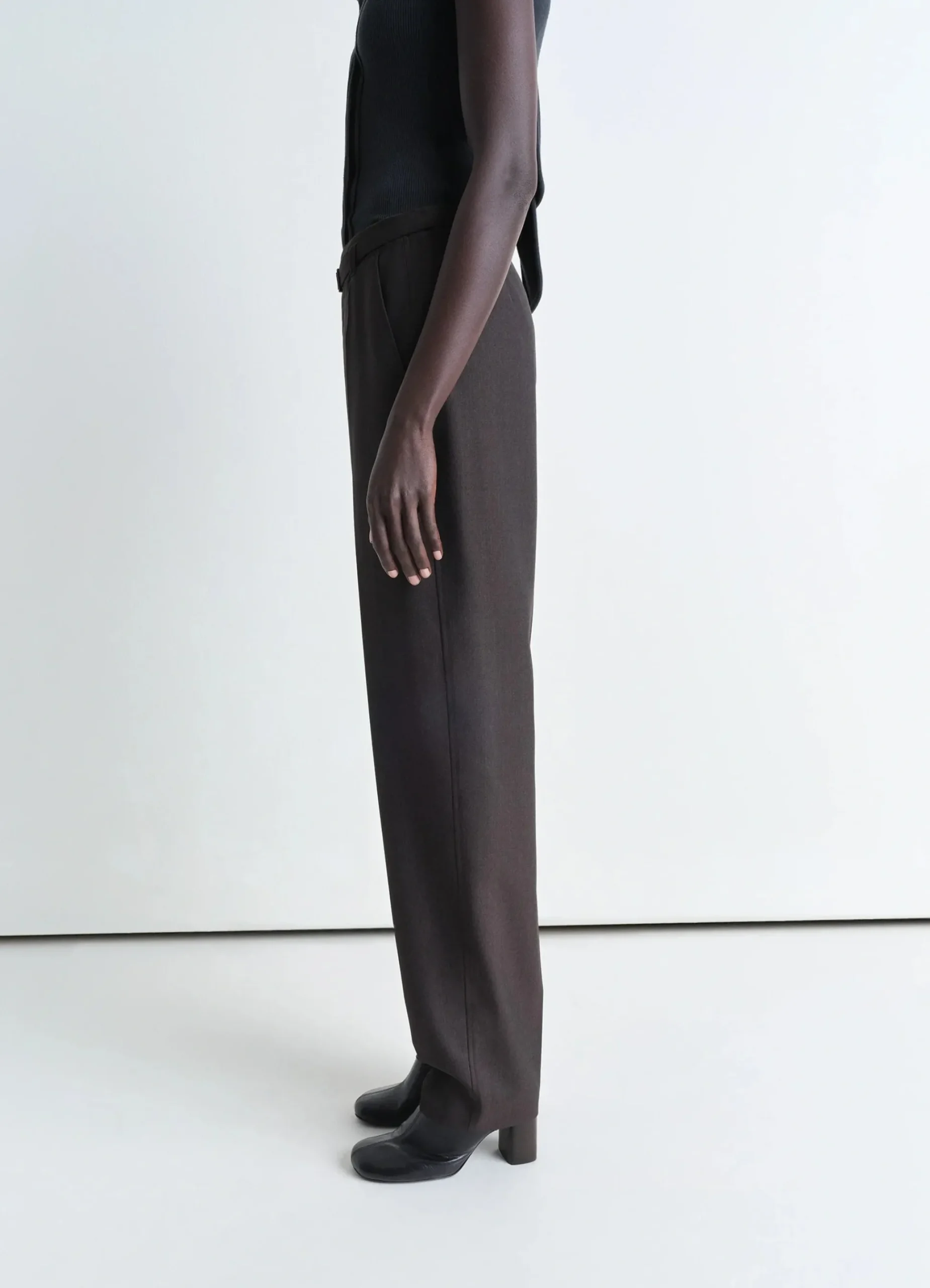 Cheap PANTALON TAILORED CEINTURÉ Femme Pantalons