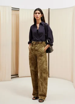 Cheap PANTALON TWISTED CEINTURÉ Femme Denim|Pantalons