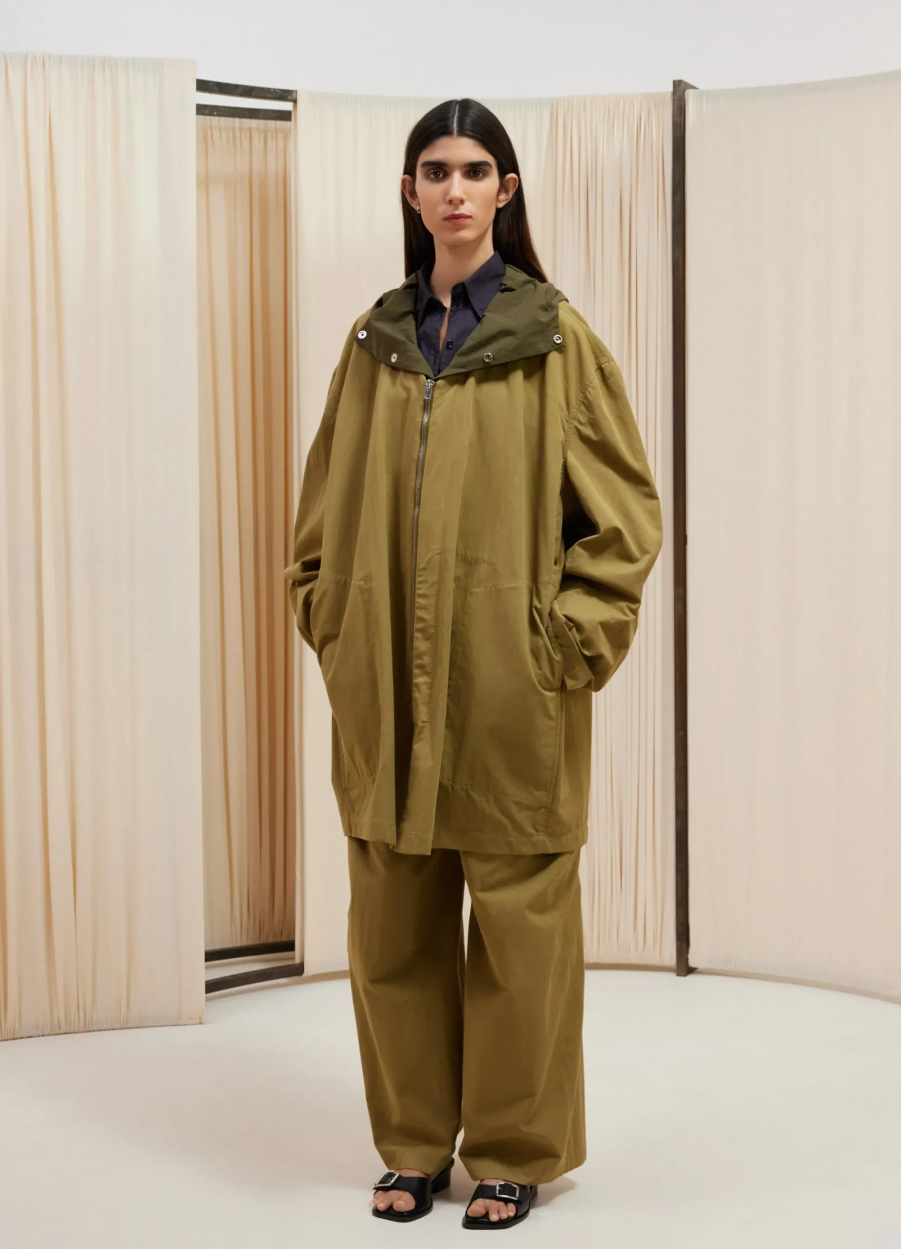 Discount PARKA ZIPPÉE DÉPERLANTE Femme Manteaux