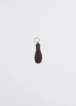 Store PORTE-CLÉS CHEVRON EN CUIR Femme Petite Maroquinerie|Petite Maroquinerie