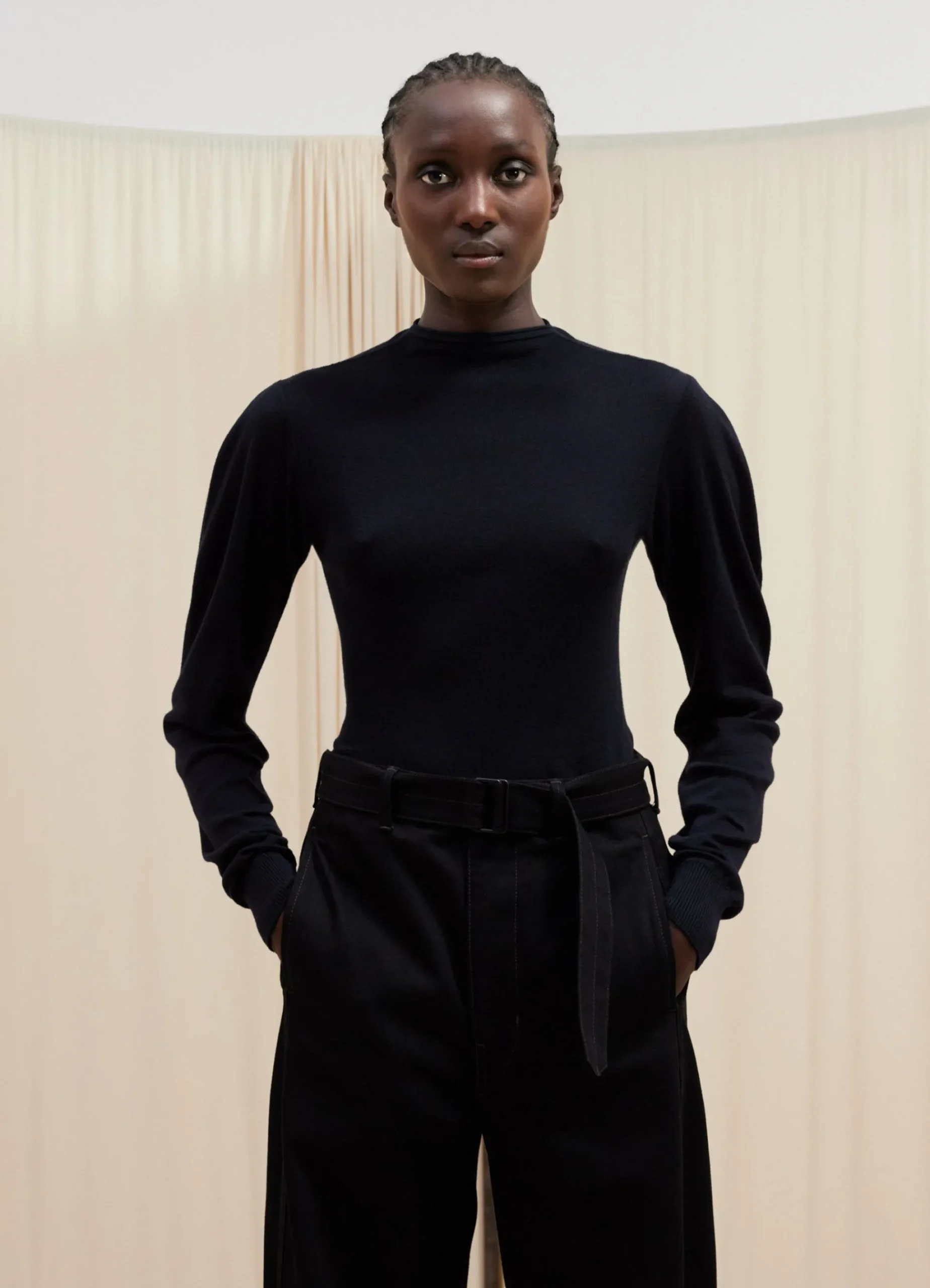 Discount PULL-OVER À COL CHEMINÉE SANS COUTURES Femme Maille|Hauts