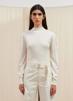 Best PULL-OVER À COL CHEMINÉE SANS COUTURES Femme Maille|Hauts