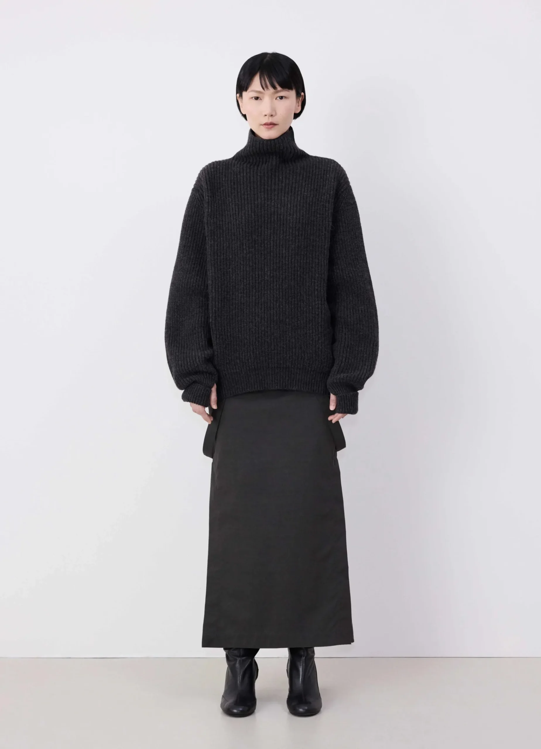 Fashion PULL-OVER À COL MONTANT Femme Maille|Maille