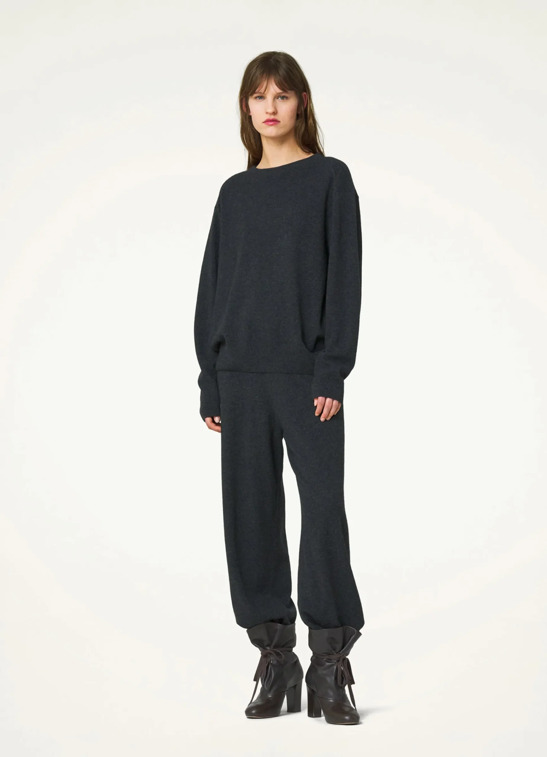 Store PULL-OVER À COL ROND Femme Maille|Hauts
