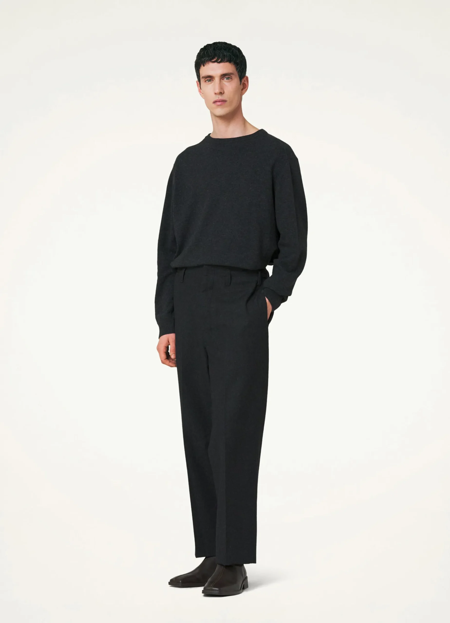 Store PULL-OVER À COL ROND Femme Maille|Hauts