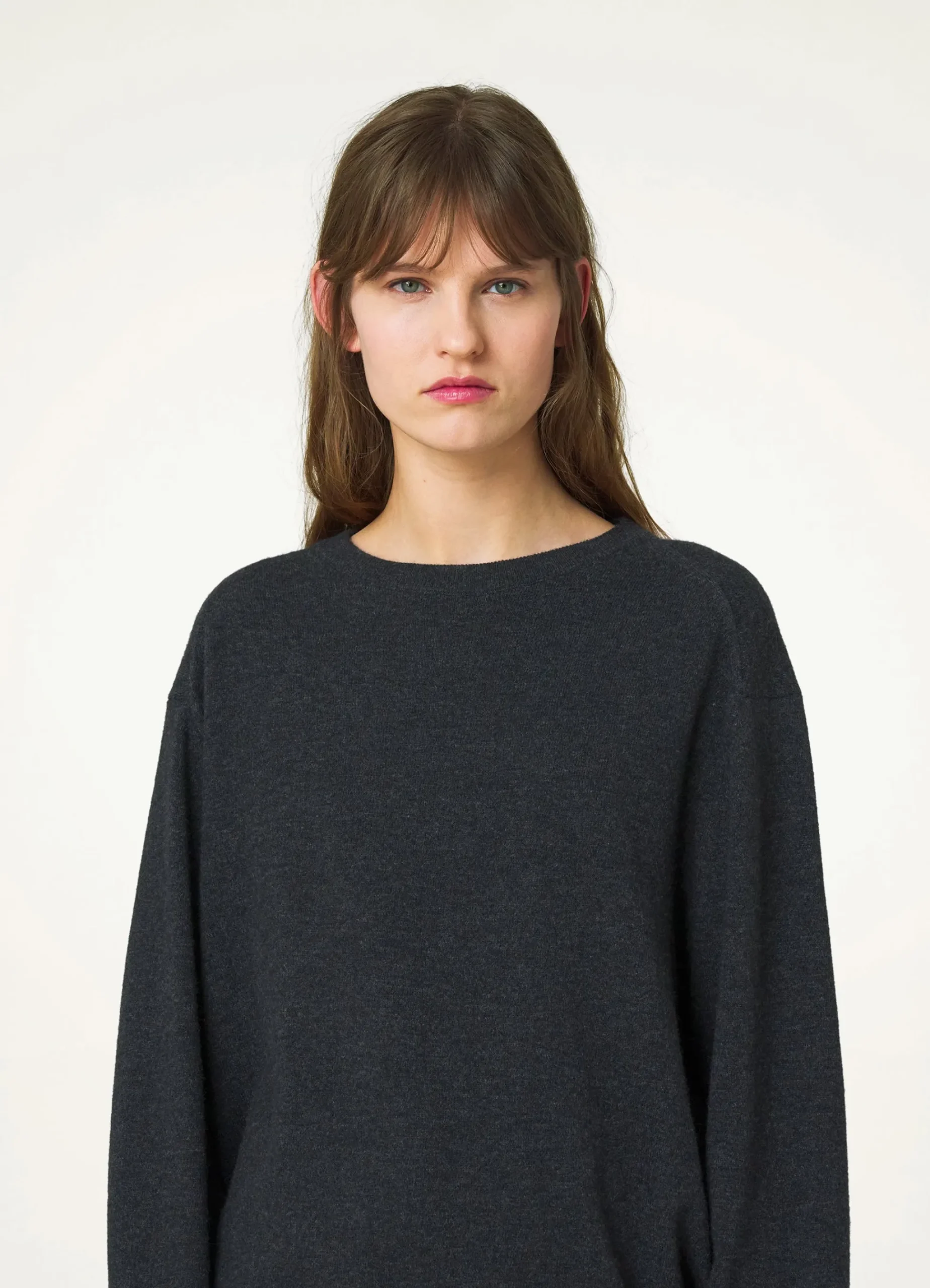 Store PULL-OVER À COL ROND Femme Maille|Hauts