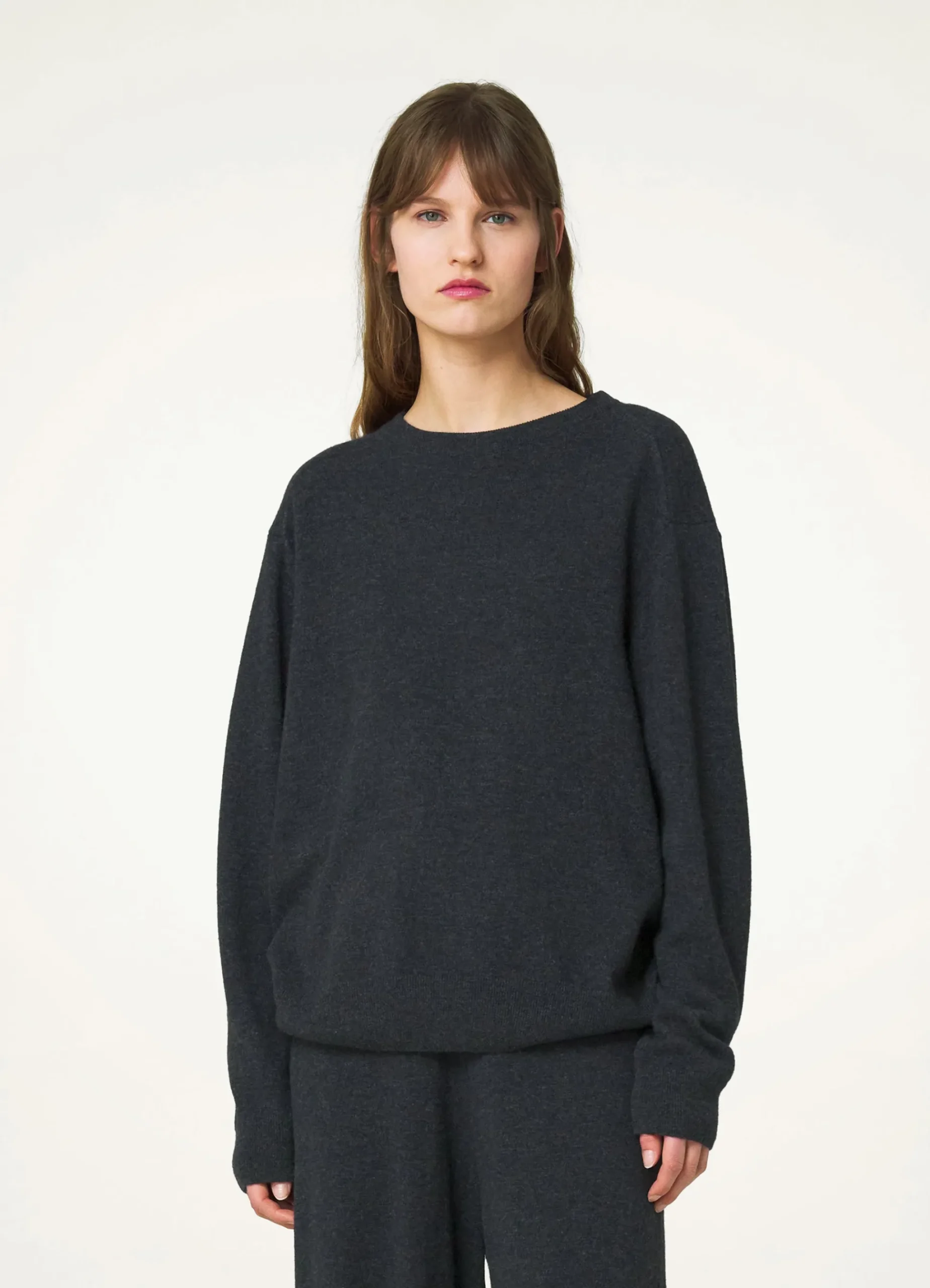 Store PULL-OVER À COL ROND Femme Maille|Hauts
