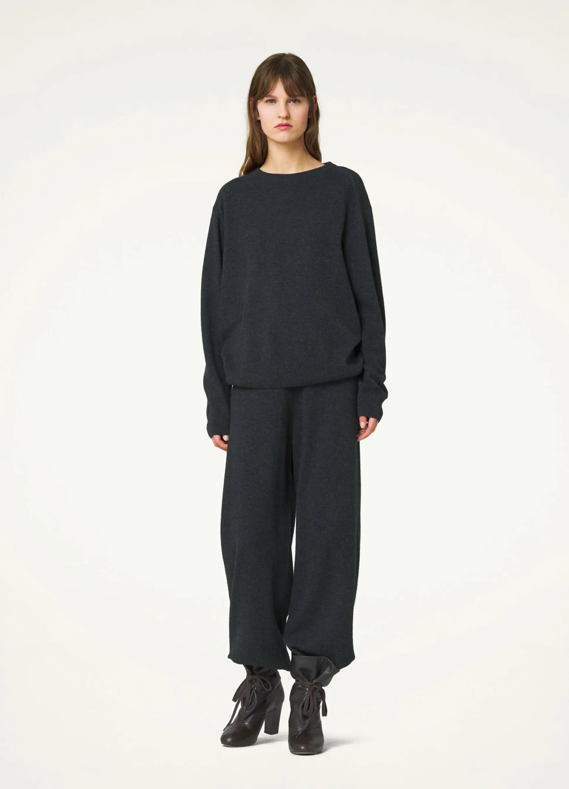 Store PULL-OVER À COL ROND Femme Maille|Hauts