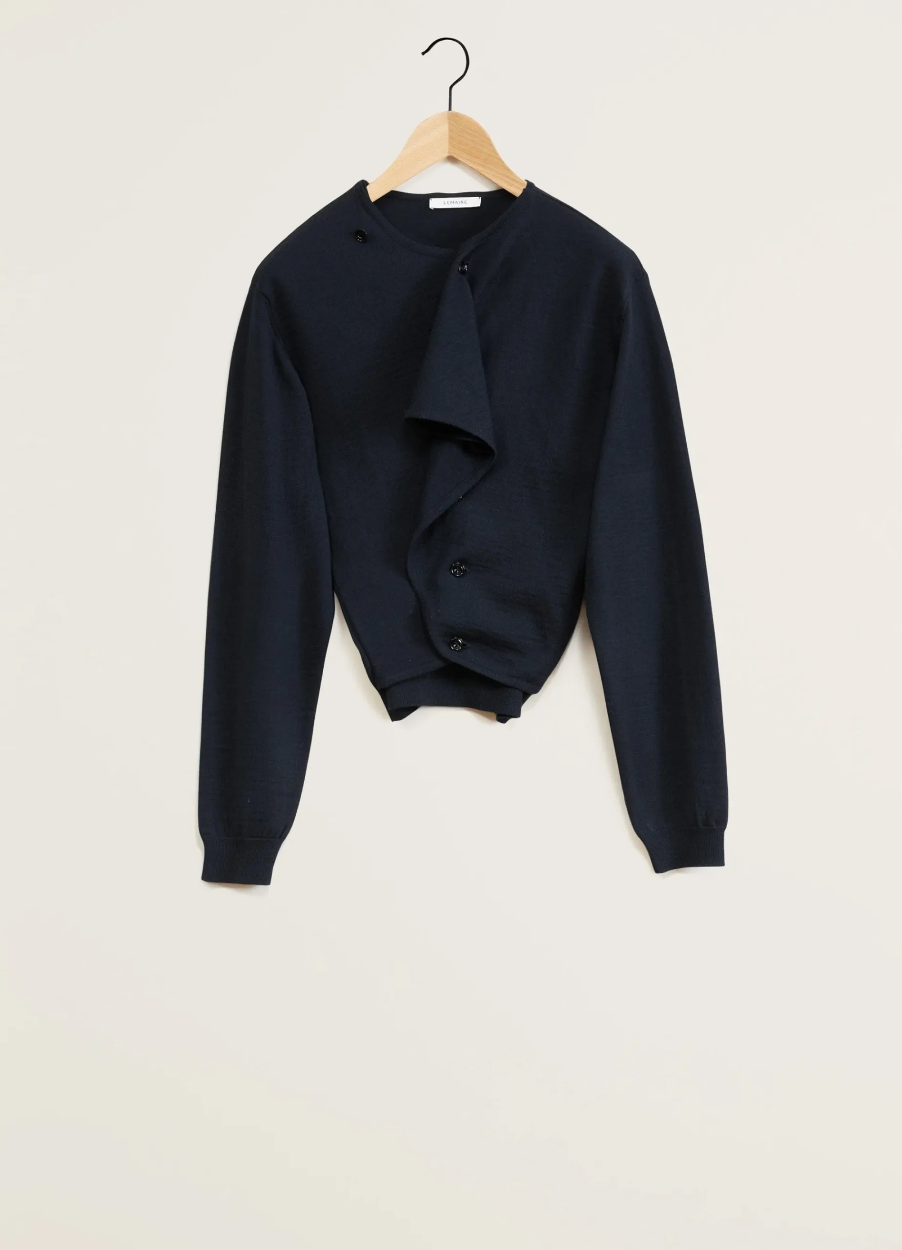 New PULL-OVER CARDIGAN EN TROMPE L'OEIL Femme Maille|Hauts