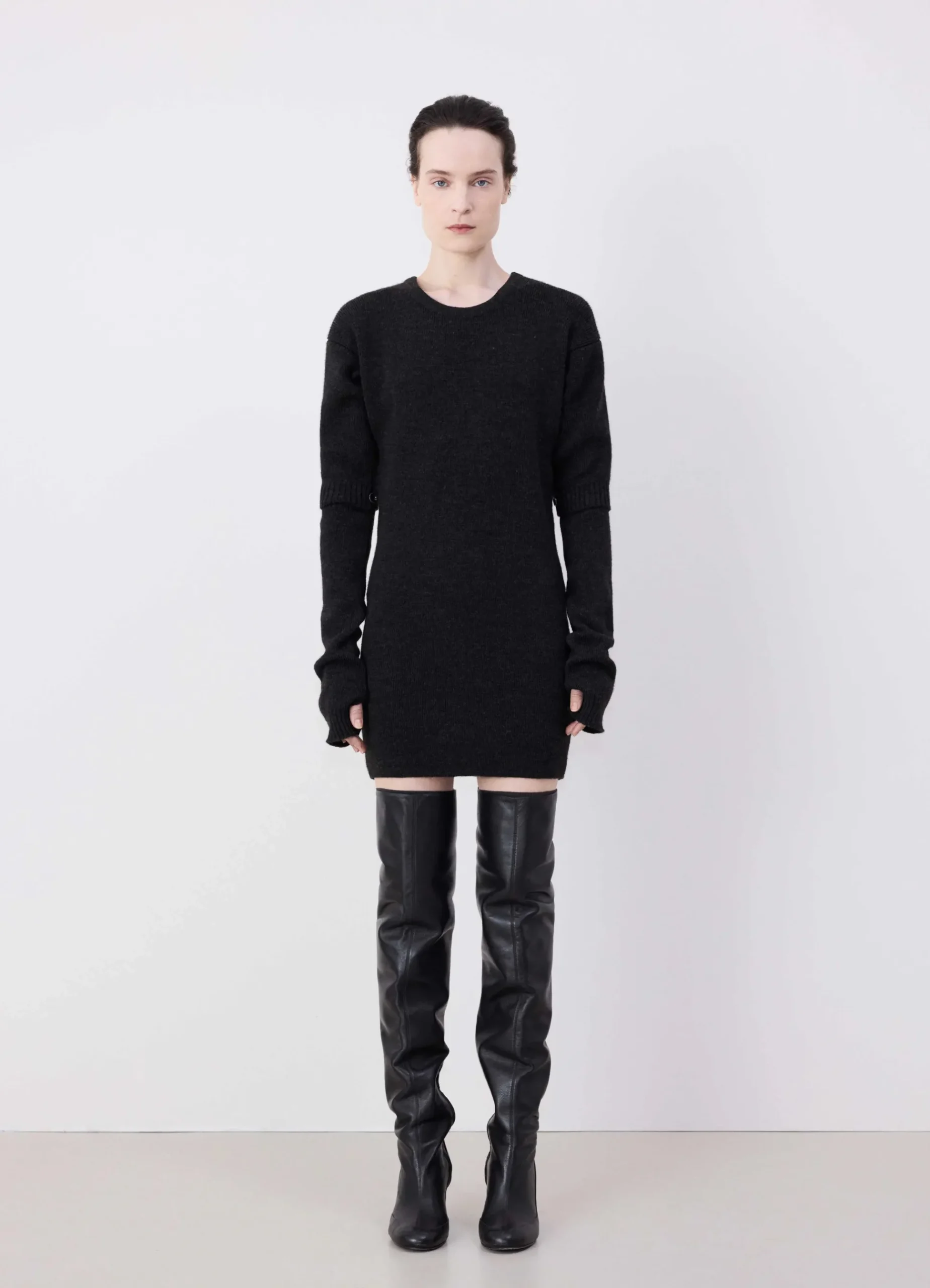 Store ROBE À MANCHES DÉTACHABLES Femme Maille|Hauts