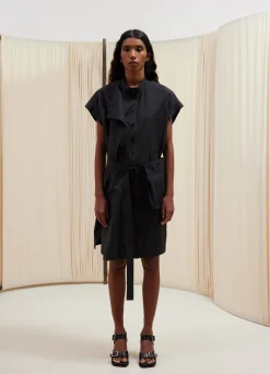 Sale ROBE ASYMÉTRIQUE SANS MANCHES Femme Robes