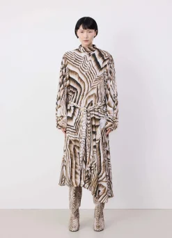 Hot ROBE IMPRIMÉE À NOUER Femme Robes