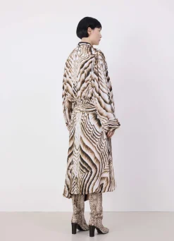 Hot ROBE IMPRIMÉE À NOUER Femme Robes