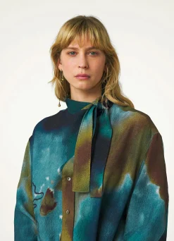 Cheap ROBE LONGUE IMPRIMÉE Femme Robes