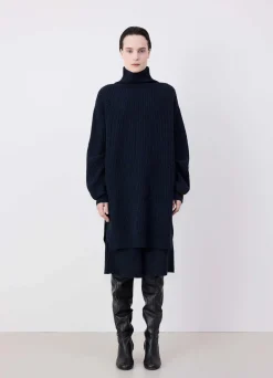 Outlet ROBE MAXI À COL MONTANT Femme Robes