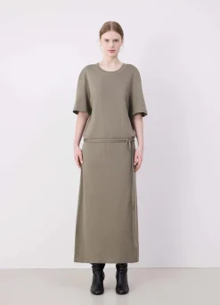 Flash Sale ROBE T-SHIRT CÔTELÉE ET CEINTURÉE Femme Robes