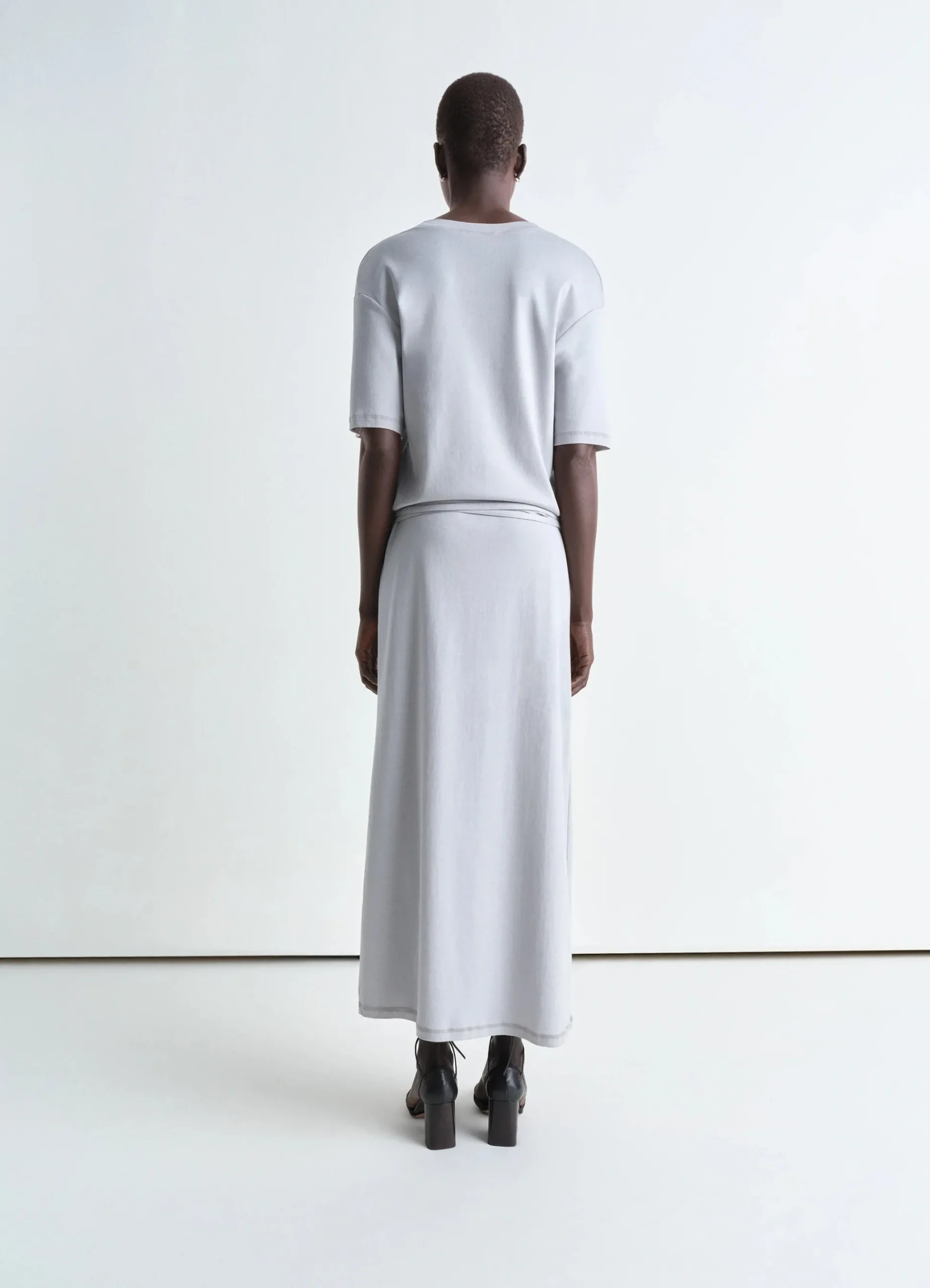 Best ROBE T-SHIRT CÔTELÉE ET CEINTURÉE Femme Robes