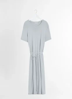 Best ROBE T-SHIRT CÔTELÉE ET CEINTURÉE Femme Robes