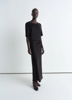Outlet ROBE T-SHIRT CÔTELÉE ET CEINTURÉE Femme Robes
