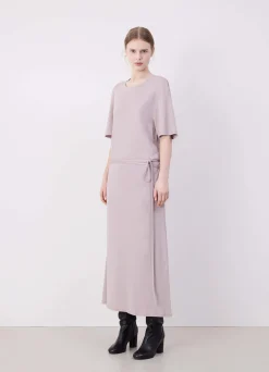 Sale ROBE T-SHIRT CÔTELÉE ET CEINTURÉE Femme Robes