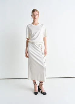 Best Sale ROBE T-SHIRT CÔTELÉE ET CEINTURÉE Femme Robes