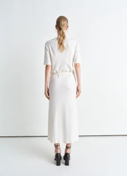 Best Sale ROBE T-SHIRT CÔTELÉE ET CEINTURÉE Femme Robes