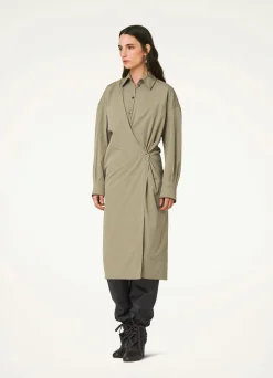 Fashion ROBE TWISTED À COL DROIT Femme Robes