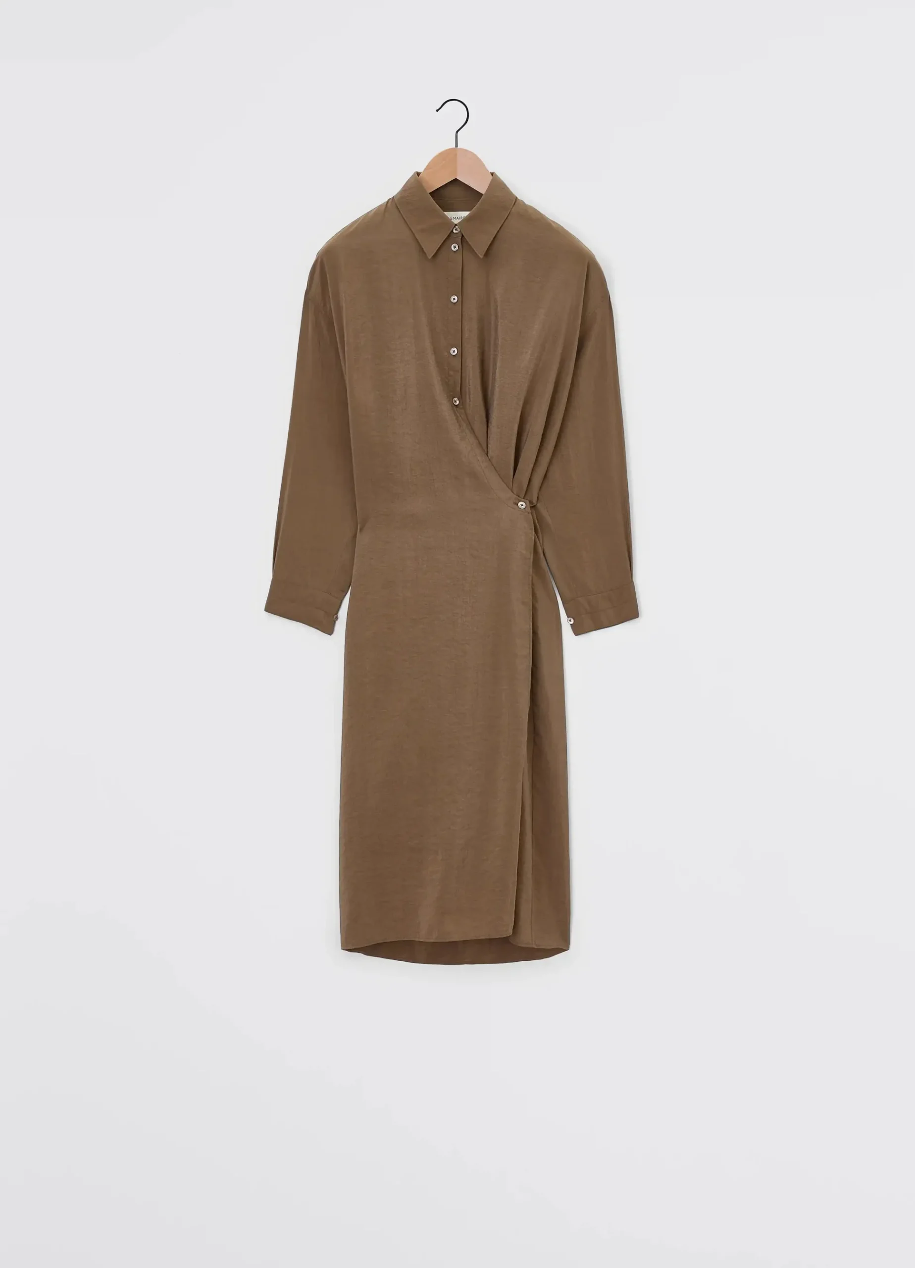 Hot ROBE TWISTED À COL DROIT Femme Robes