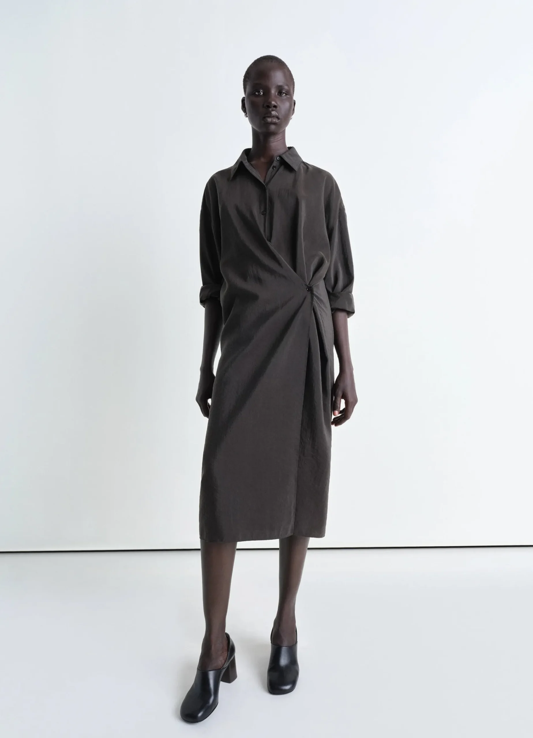 Sale ROBE TWISTED À COL DROIT Femme Robes