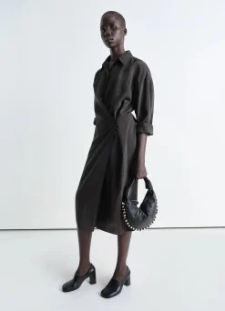 Sale ROBE TWISTED À COL DROIT Femme Robes
