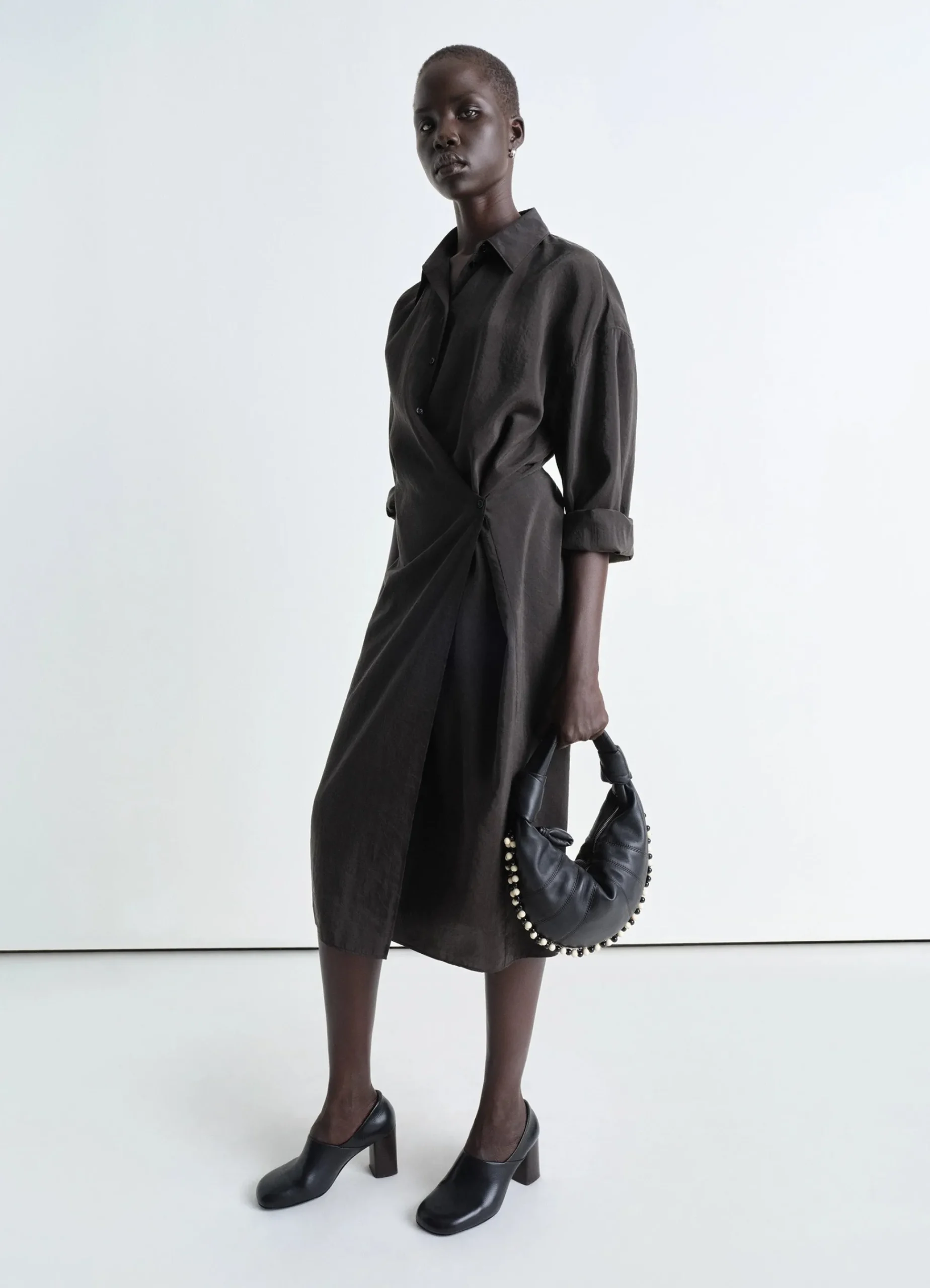 Sale ROBE TWISTED À COL DROIT Femme Robes