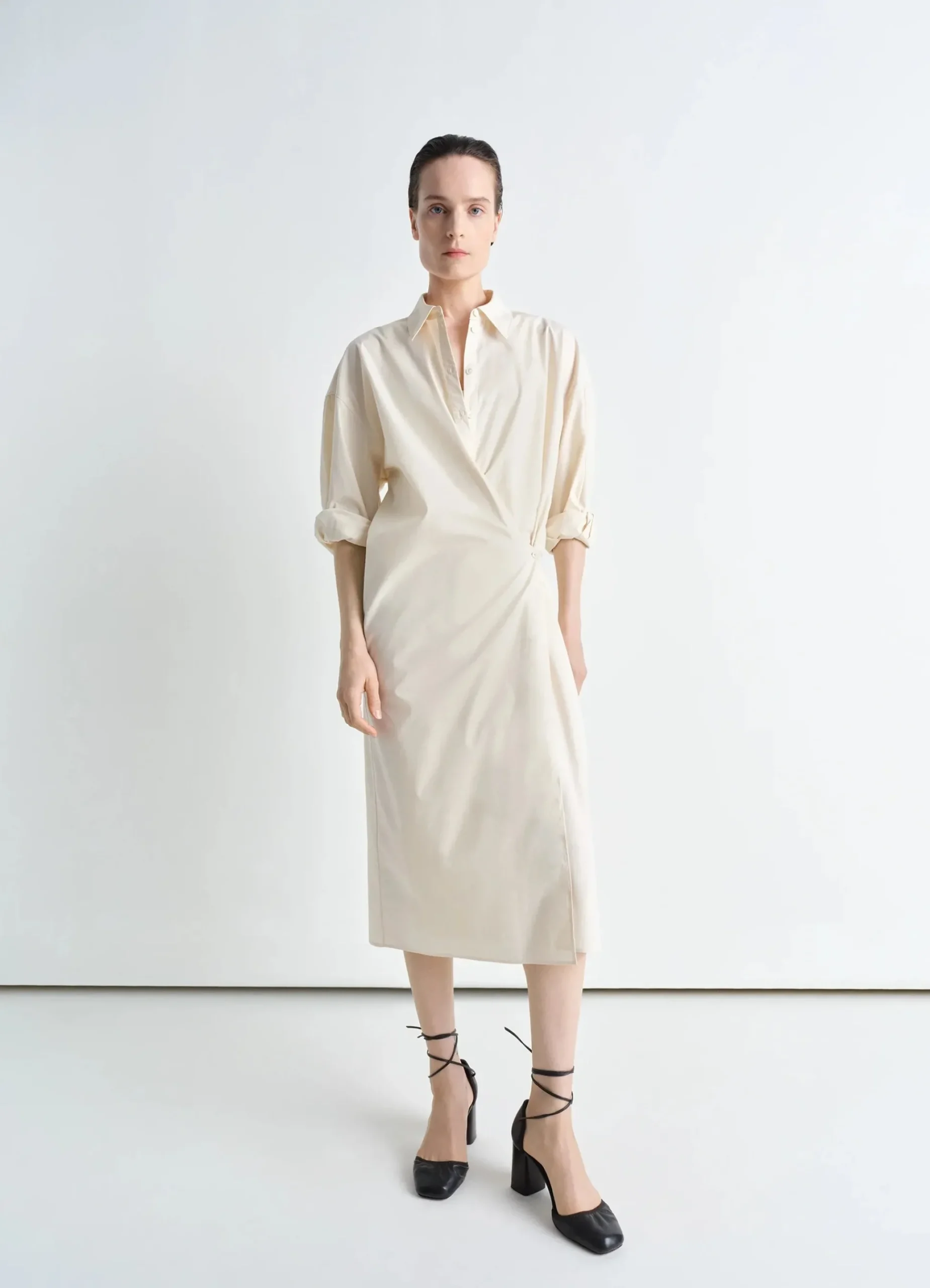 Sale ROBE TWISTED À COL DROIT Femme Robes