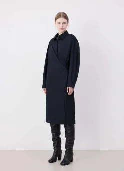 Outlet ROBE TWISTED À COL DROIT Femme Robes
