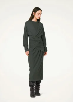 Cheap ROBE TWISTED EN TROMPE L'ŒIL Femme Robes
