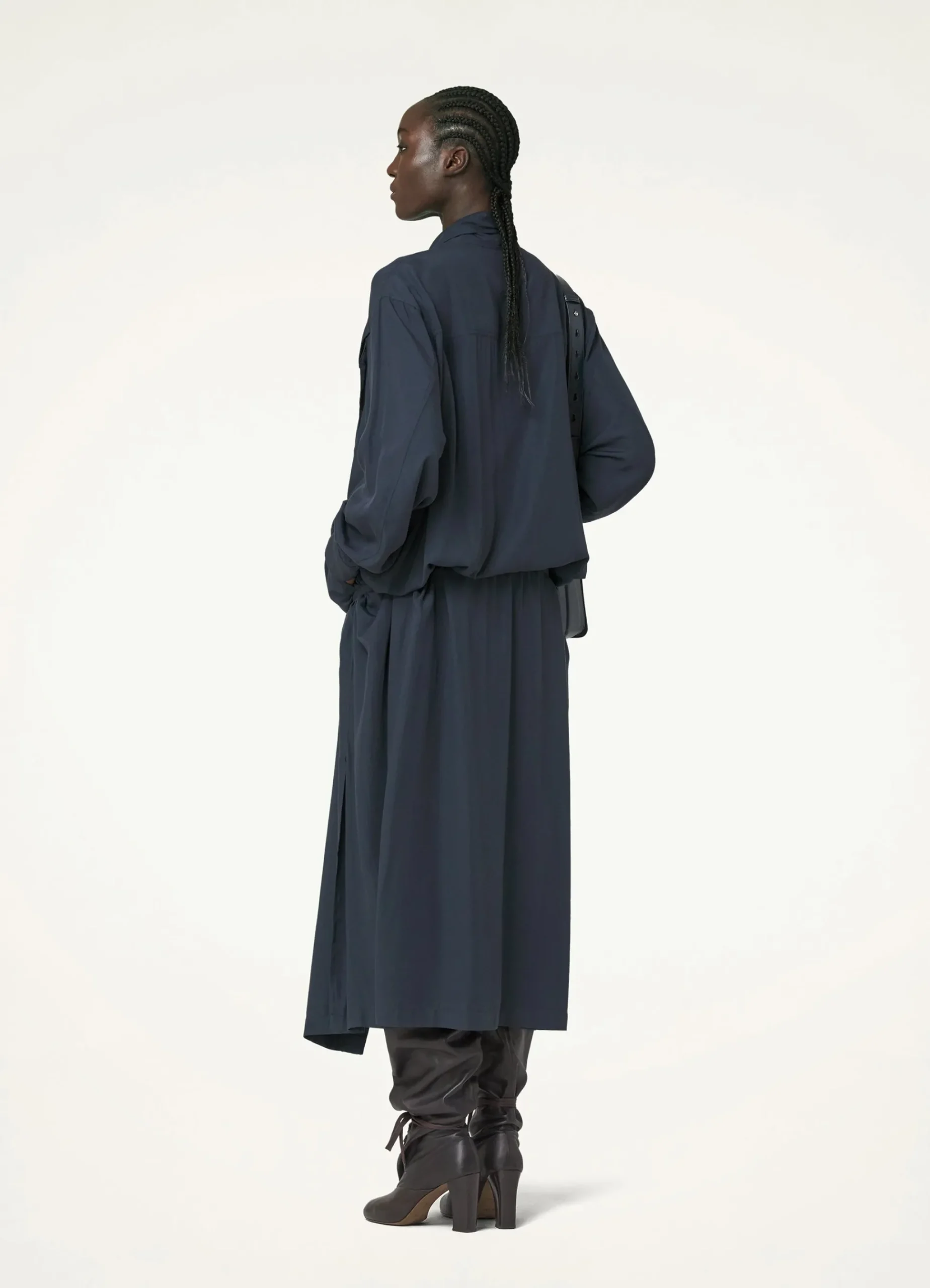 Cheap ROBE-CHEMISIER À DEUX POCHES Femme Robes