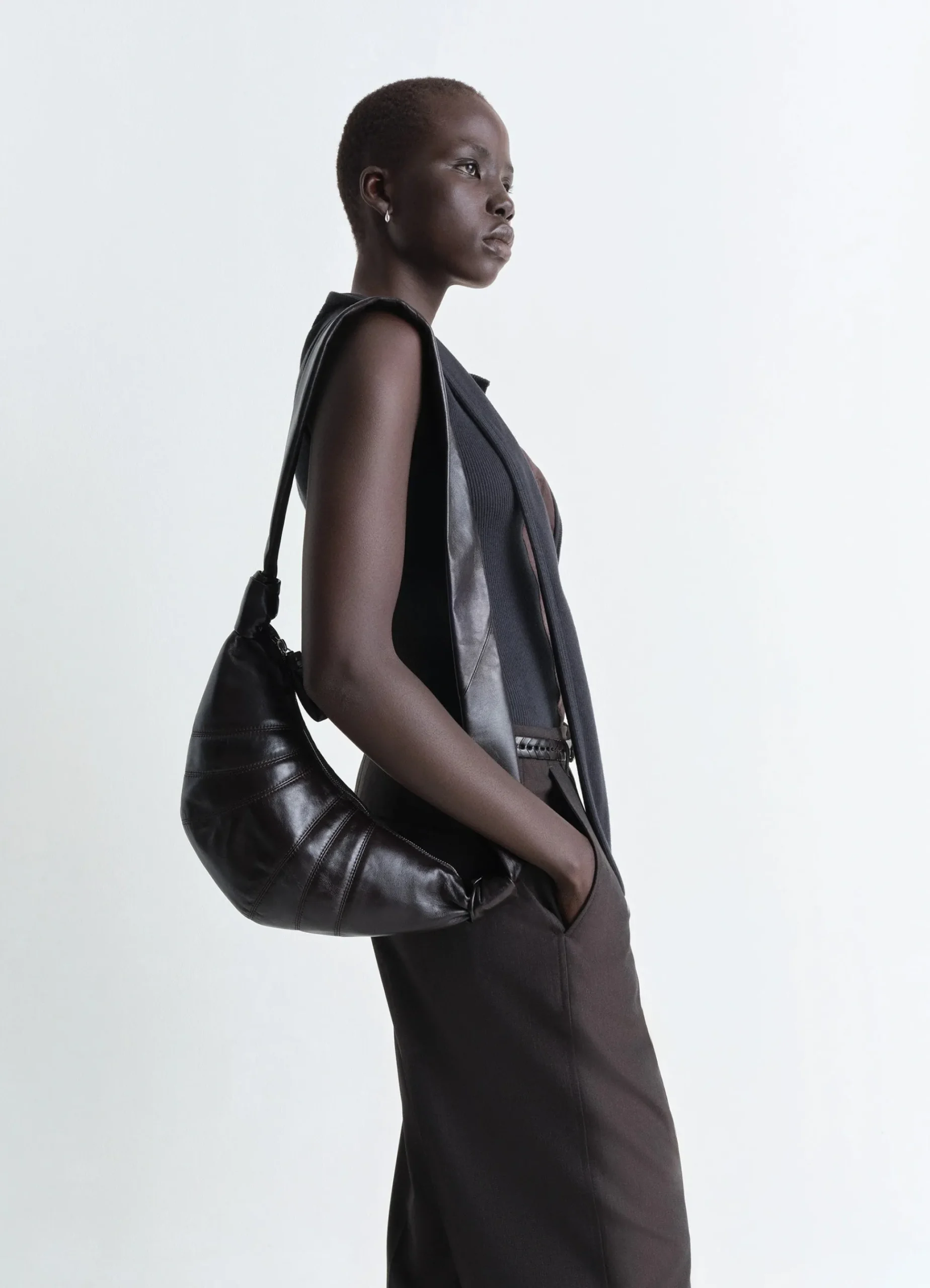 Cheap SAC CROISSANT PETIT MODÈLE Femme Ligne Croissant|Ligne Croissant