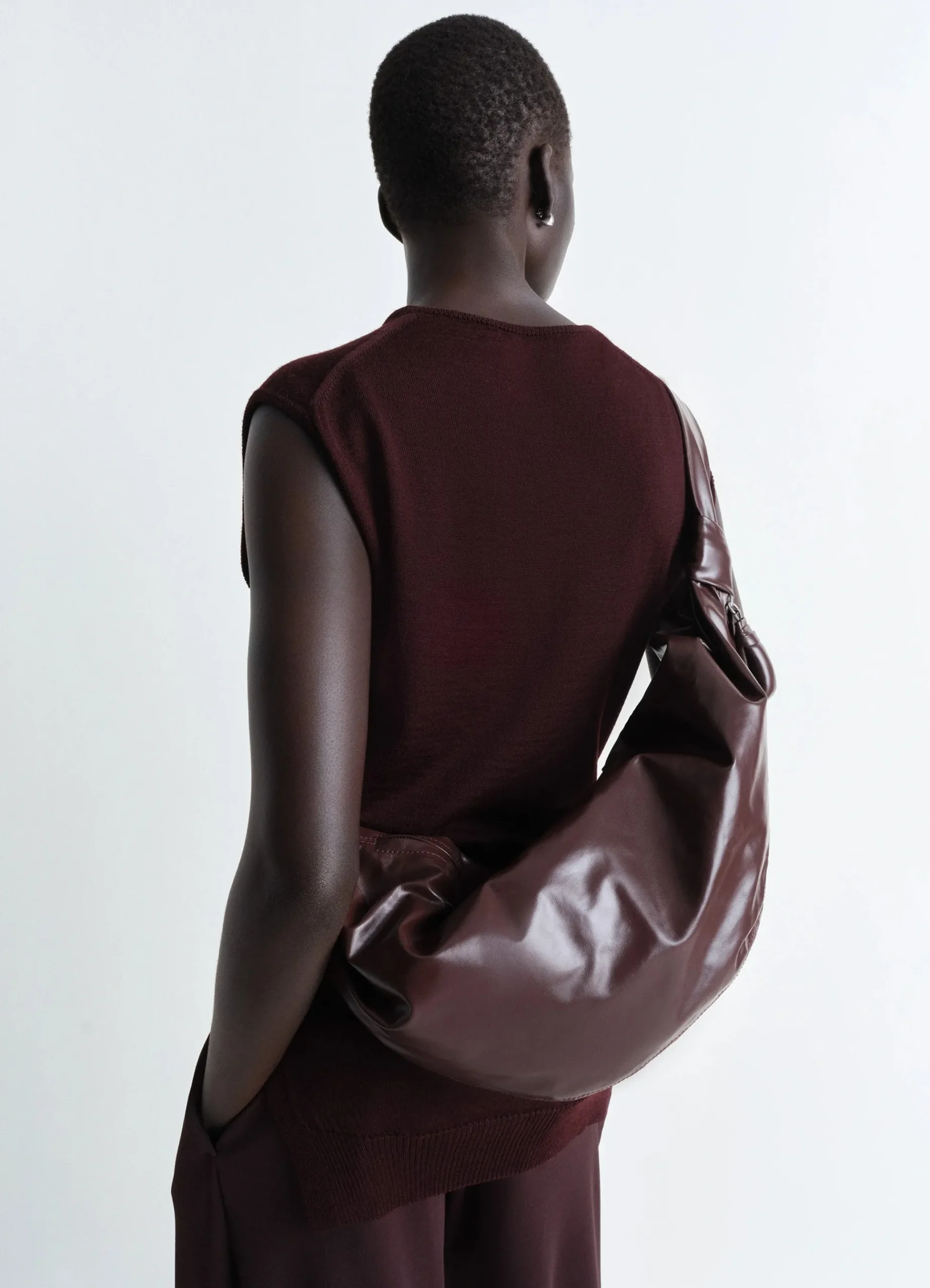 Store SAC SOFT CROISSANT MOYEN MODÈLE Femme Ligne Croissant|Ligne Croissant