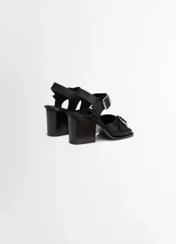 Online SANDALES AVEC BRIDES ET TALONS CARRÉS DE 80MM Femme Chaussures